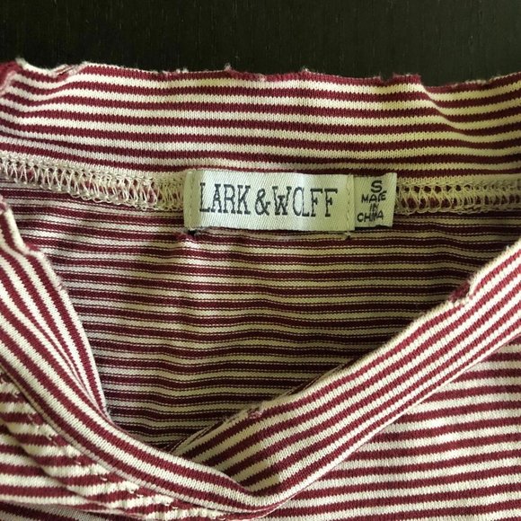 Lark & Wolff striped mock neck - Picture 2 of 4